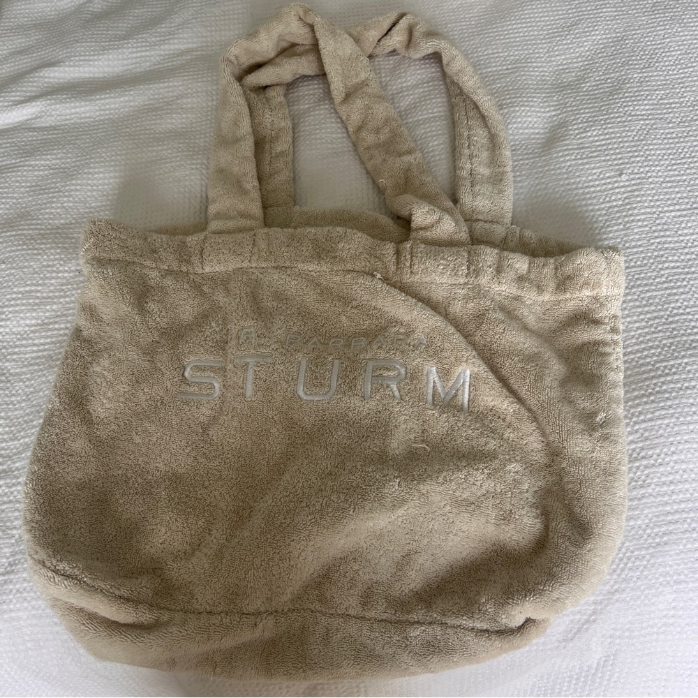 Dr. Barbara Sturm Tan Tote Bag Minimalist Design